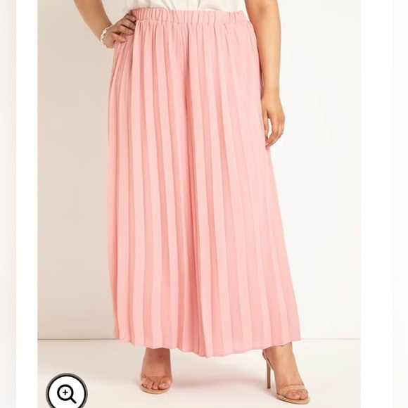 Eloquii Pleated Palazzo Pants size 18 - Picture 3 of 3